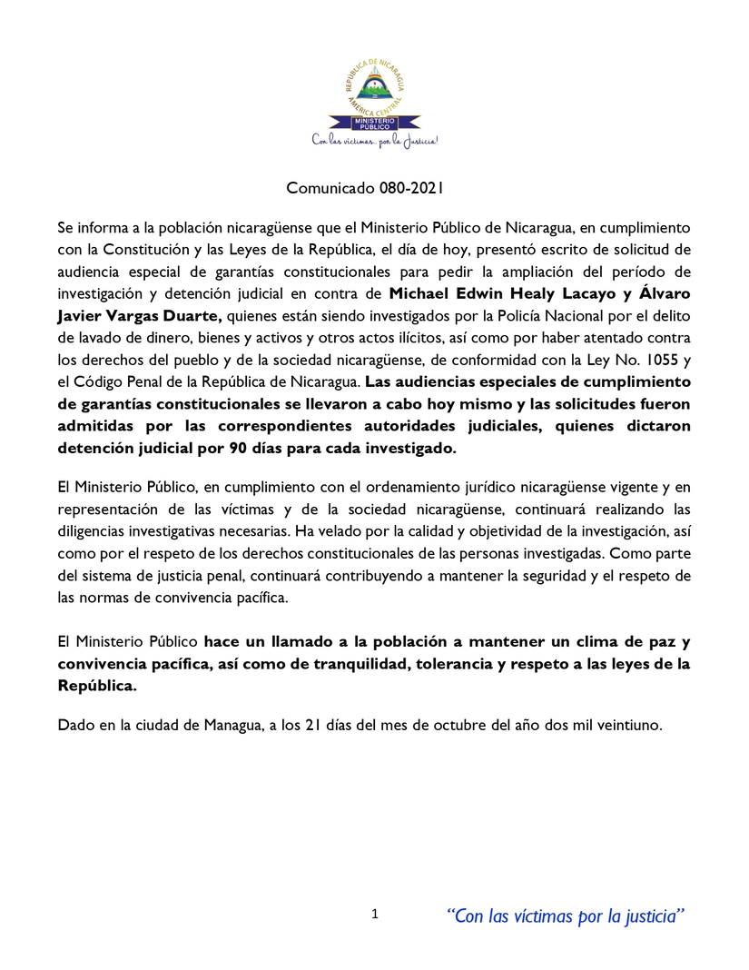 comunicado